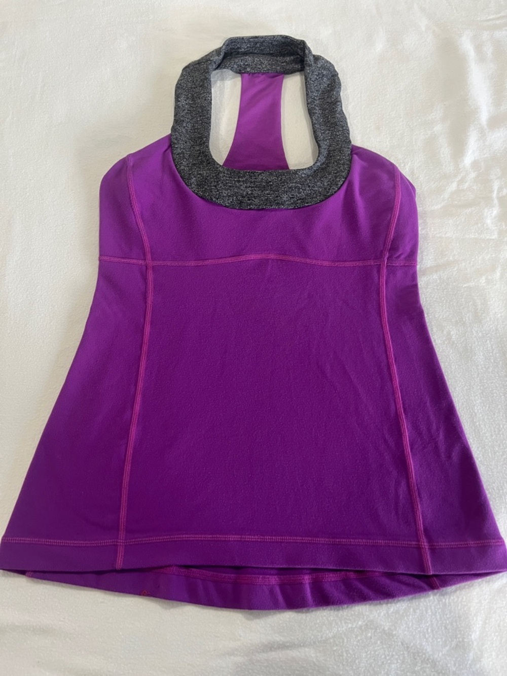 lululemon athletica Purple Tank with Gray Neckline